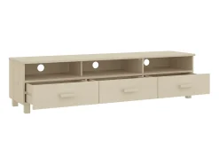 Móvel De Tv* Móvel de TV HAMAR 158x40x40 cm pinho maciço -mel PT372420 Castanho