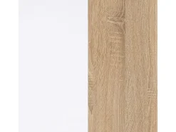 Hot Loungitude Móvel de TV Kikua Plus 135 cm com prateleira em carvalho e para a sala de estar Branco