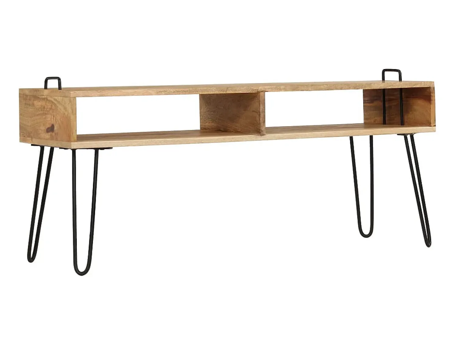 Hot Móvel de TV madeira de mangueira maciça 110x35x45 cm PT704995 Castanho
