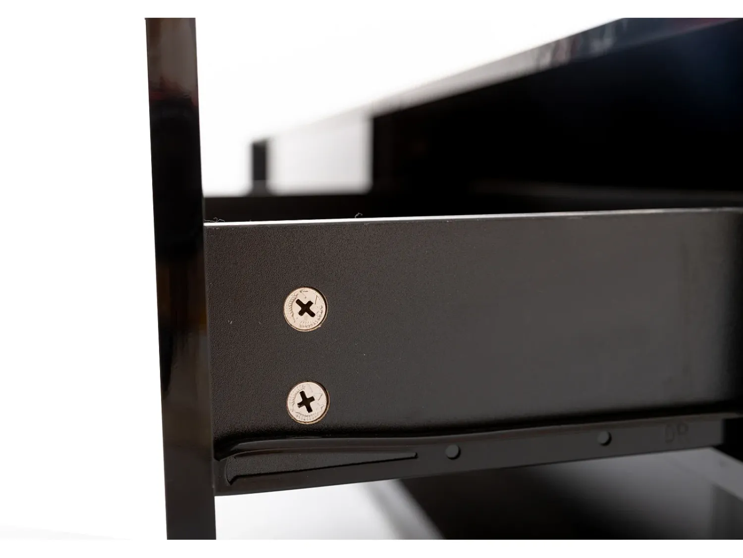 Sale Móvel de TV moderno e brilhante 170x38x36cm, divisórias em vidro e iluminação LED variável, estilo natural e rústico, Preto