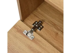 Móvel De Tv* Móvel de TV moderno em madeira maciça com design e madeira, móvel de TV com 2 portas e 2 gavetas Preto
