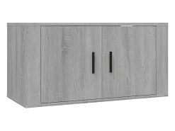 Helloshop26 Móvel de TV multimídia para parede prateleira para TV aparador para TV para sala de jantar sala de estar quarto 2 peças Sonoma 80 x 34,5 x 40 cm cinza 02_0029018^ Móvel De Tv