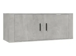 Móvel De Tv*Helloshop26 Móvel de TV multimídia para parede prateleira para TV aparador para TV para sala de jantar sala de estar quarto 2 peças 100 x 34,5 x 40 cm cinza 02_0028901 Cinzento