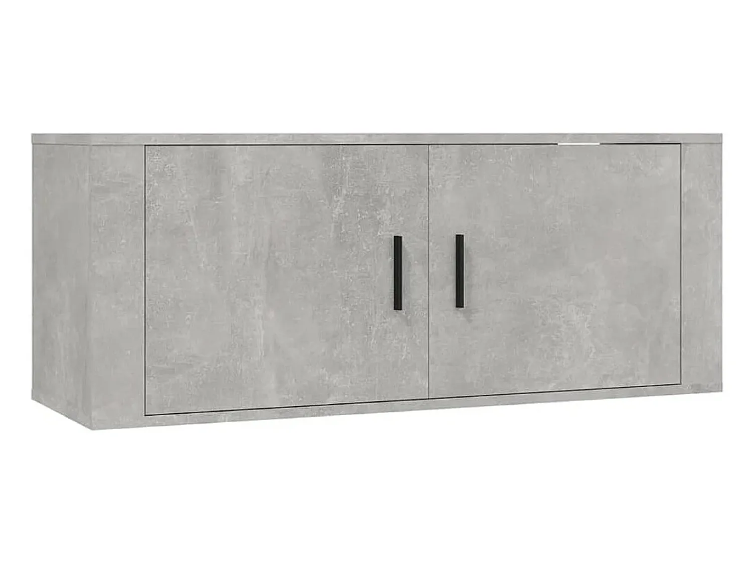 Móvel De Tv*Helloshop26 Móvel de TV multimídia para parede prateleira para TV aparador para TV para sala de jantar sala de estar quarto 2 peças 100 x 34,5 x 40 cm cinza 02_0028901 Cinzento