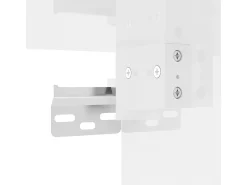 Móvel De Tv|Helloshop26 Móvel de TV multimídia para parede prateleira para TV armário para TV sala de jantar sala de estar quarto 2 peças brilhante 40 x 34,5 x 40 cm 02_0028947 Branco