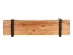 Móvel De Tv|Helloshop26 Móvel de TV multimídia prateleira de televisão televisão buffet sala de jantar sala de estar quarto 160 x 40 x 40 cm madeira de acácia maciça marrom 02_0026071 Preto