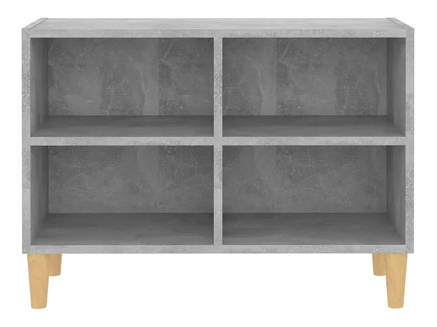 Móvel De Tv| Móvel de TV pernas de madeira 69,5x30x50 cm cimento PT379123 Cinzento