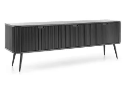 Móvel De Tv| Móvel de TV: , patas Pretas, 168 x 57 x 39 cm Preto