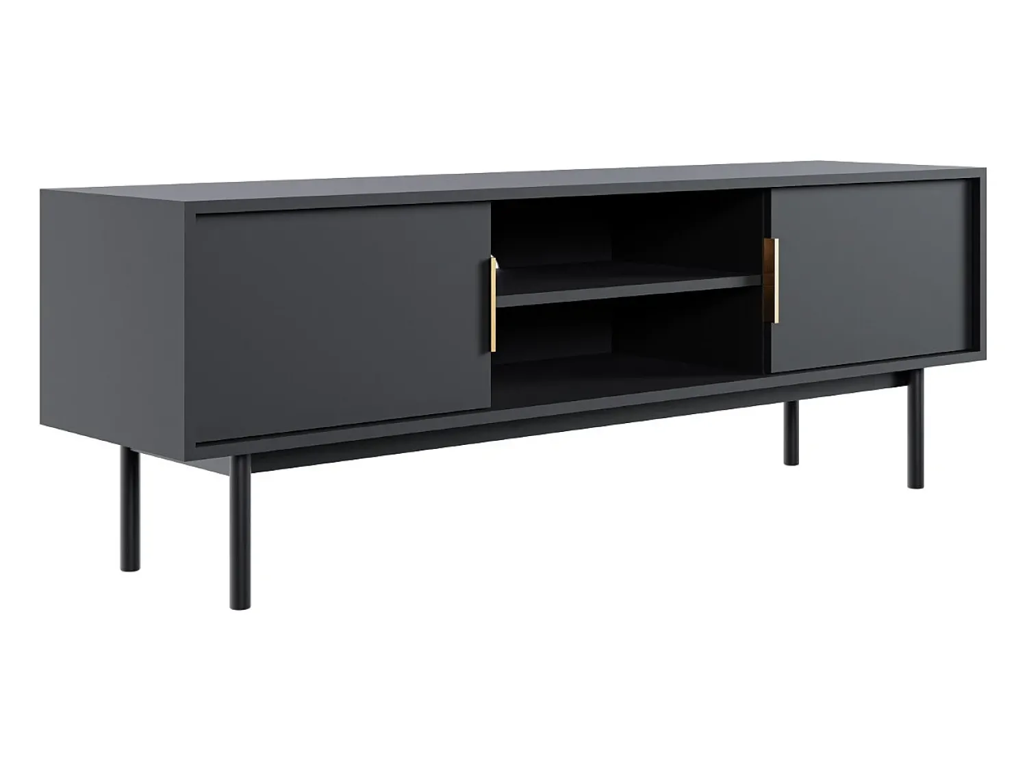 Móvel De Tv* Móvel de TV Viva //dourado Preto