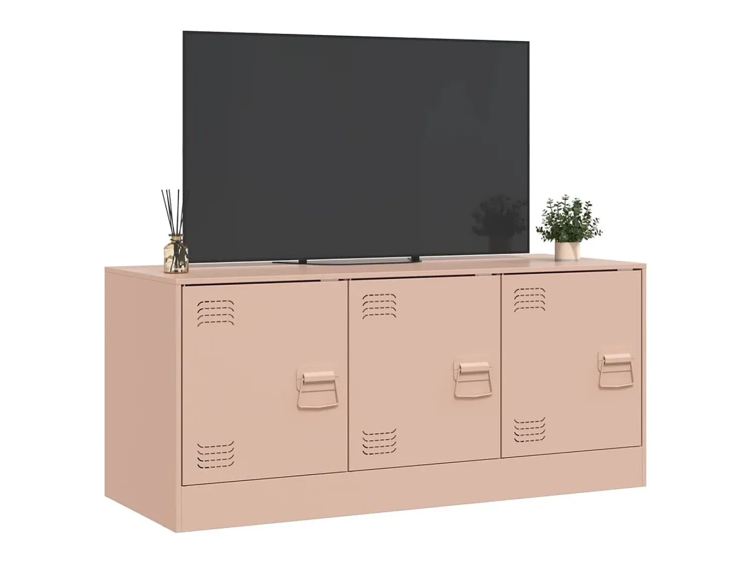 Móvel De Tv| Móvel de TV 99x39x44 aço PT647872 Rosa