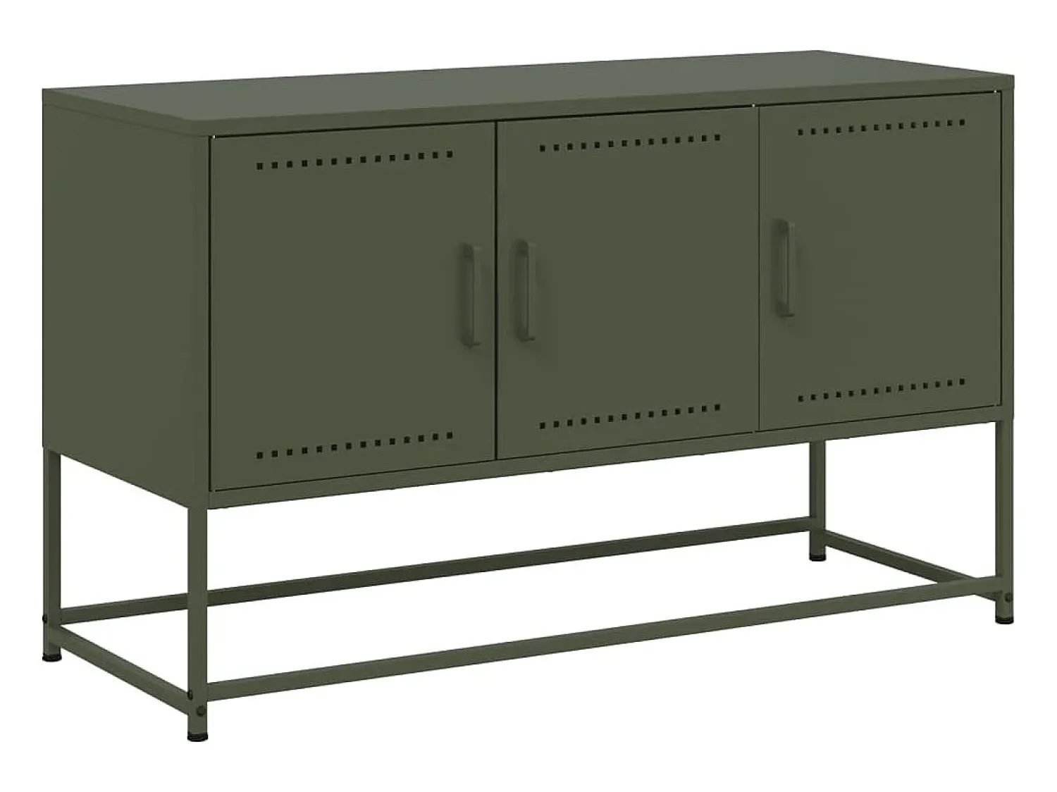 Móvel De Tv* Móvel de TV 100,5x39x60,5 aço azeitona PT357450 Verde