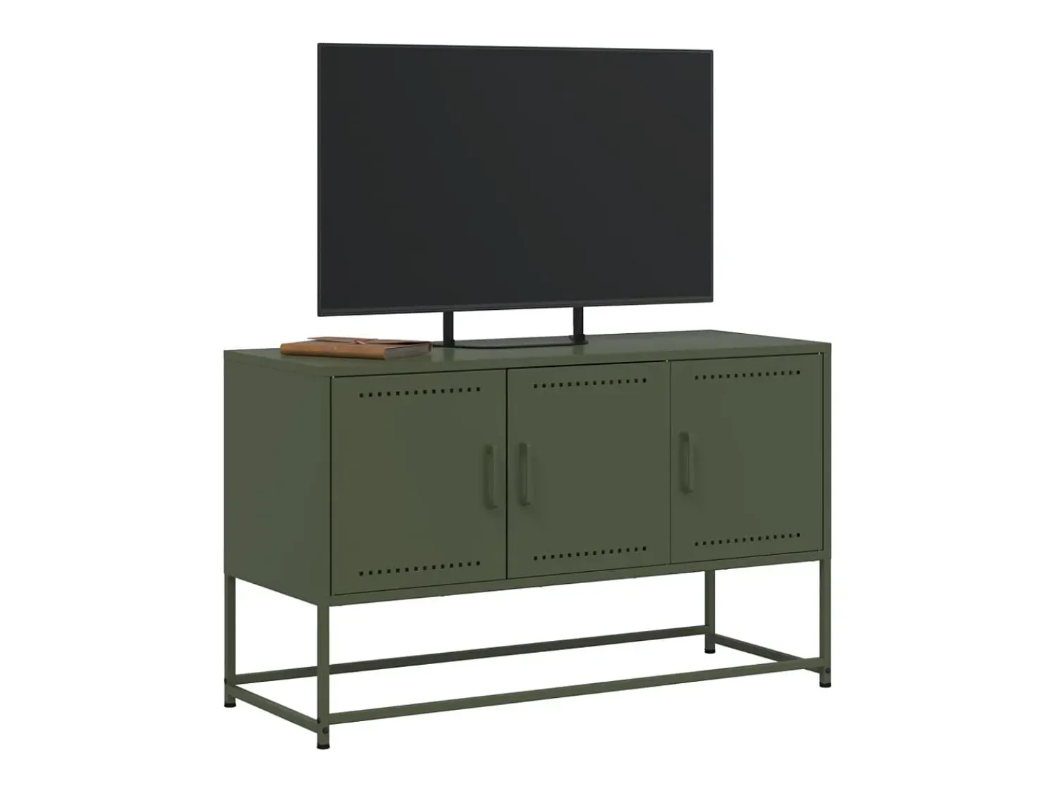 Móvel De Tv* Móvel de TV 100,5x39x60,5 aço azeitona PT357450 Verde