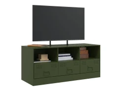 Móvel De Tv* Móvel de TV 99x39x44 aço azeitona PT564276 Verde