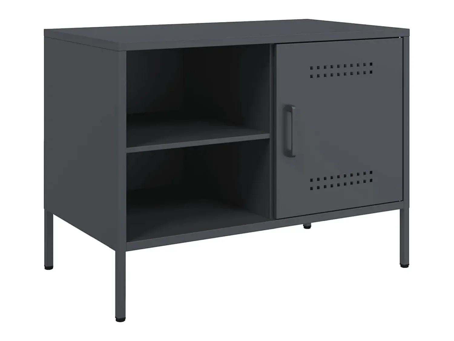 Móvel De Tv| Móvel de TV 68x39x50,5 cm aço antracite PT707316 Cinza antracite