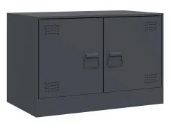 Móvel de TV 67x39x44 cm aço antracite PT854723^ Móvel De Tv
