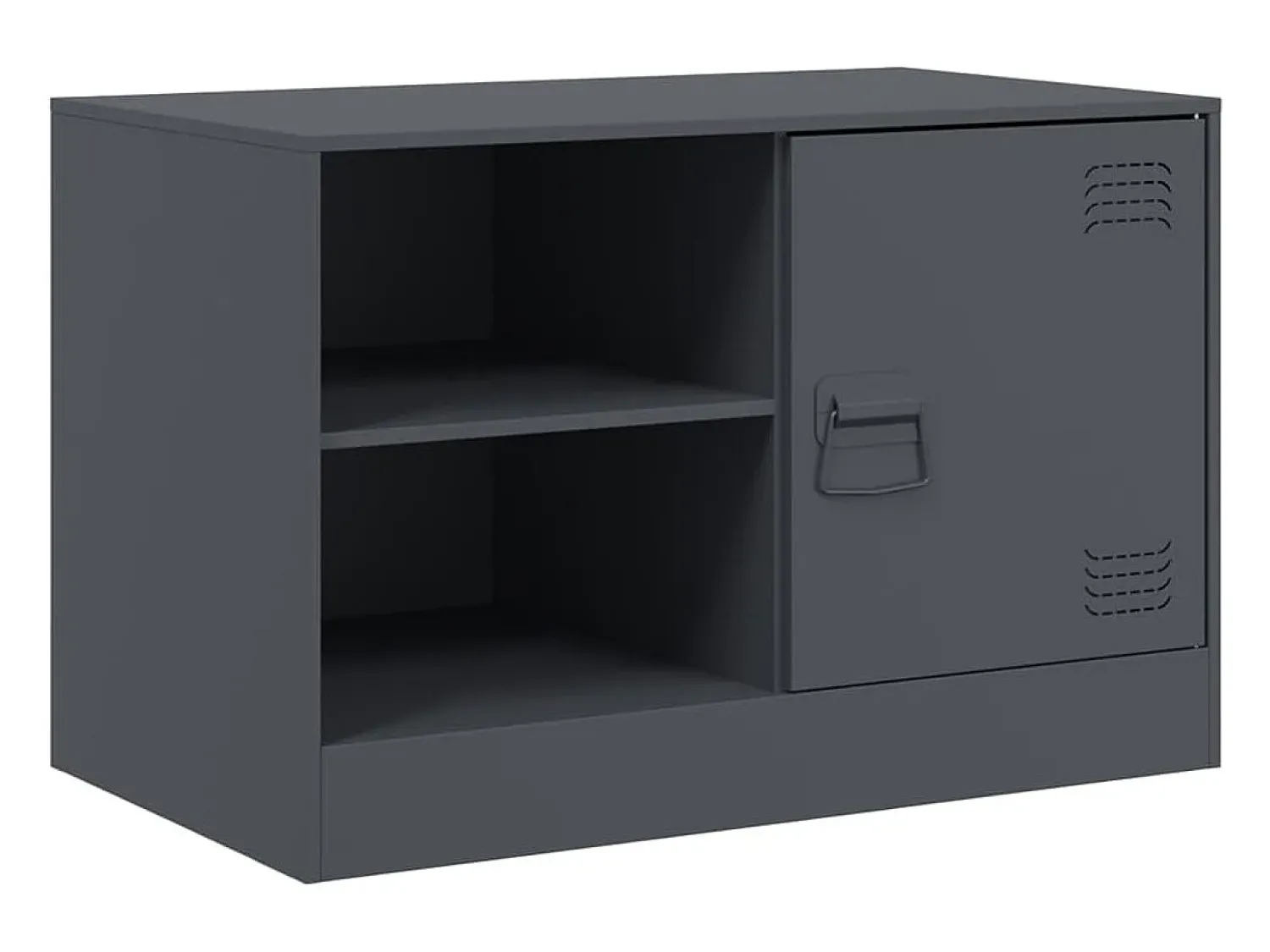 Móvel De Tv| Móvel de TV 67x39x44 cm aço antracite PT307648 Cinza antracite