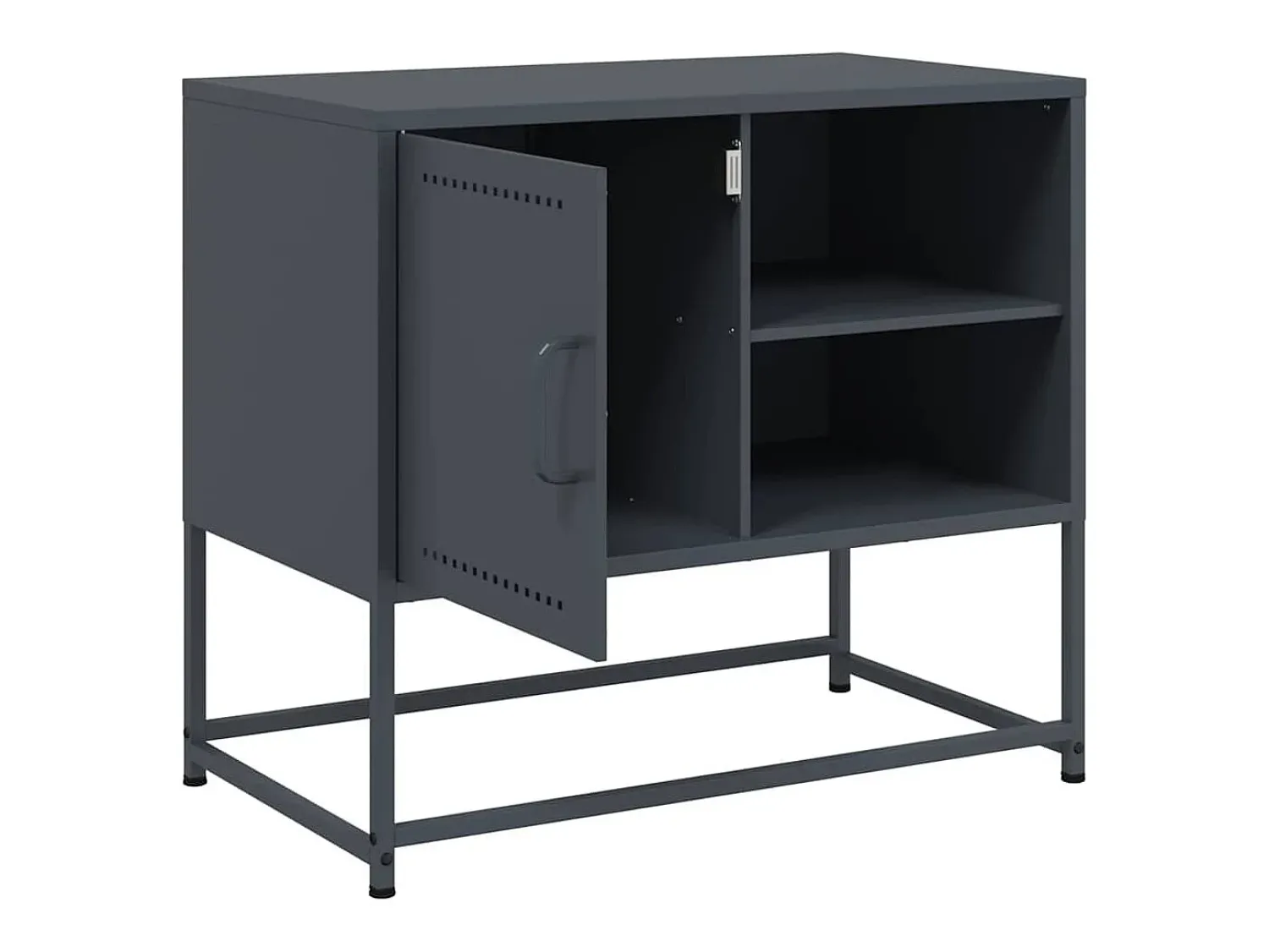 Móvel De Tv|vidaxl Móvel de TV 68x39x60,5 cm aço antracite Cinza antracite