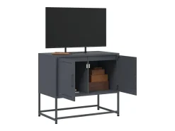 Móvel De Tv| Móvel de TV 68,5x39x60,5 cm aço antracite PT637654 Cinza antracite