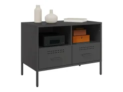 Móvel De Tv* Móvel de TV 68x39x50,5 cm aço PT208056 Preto