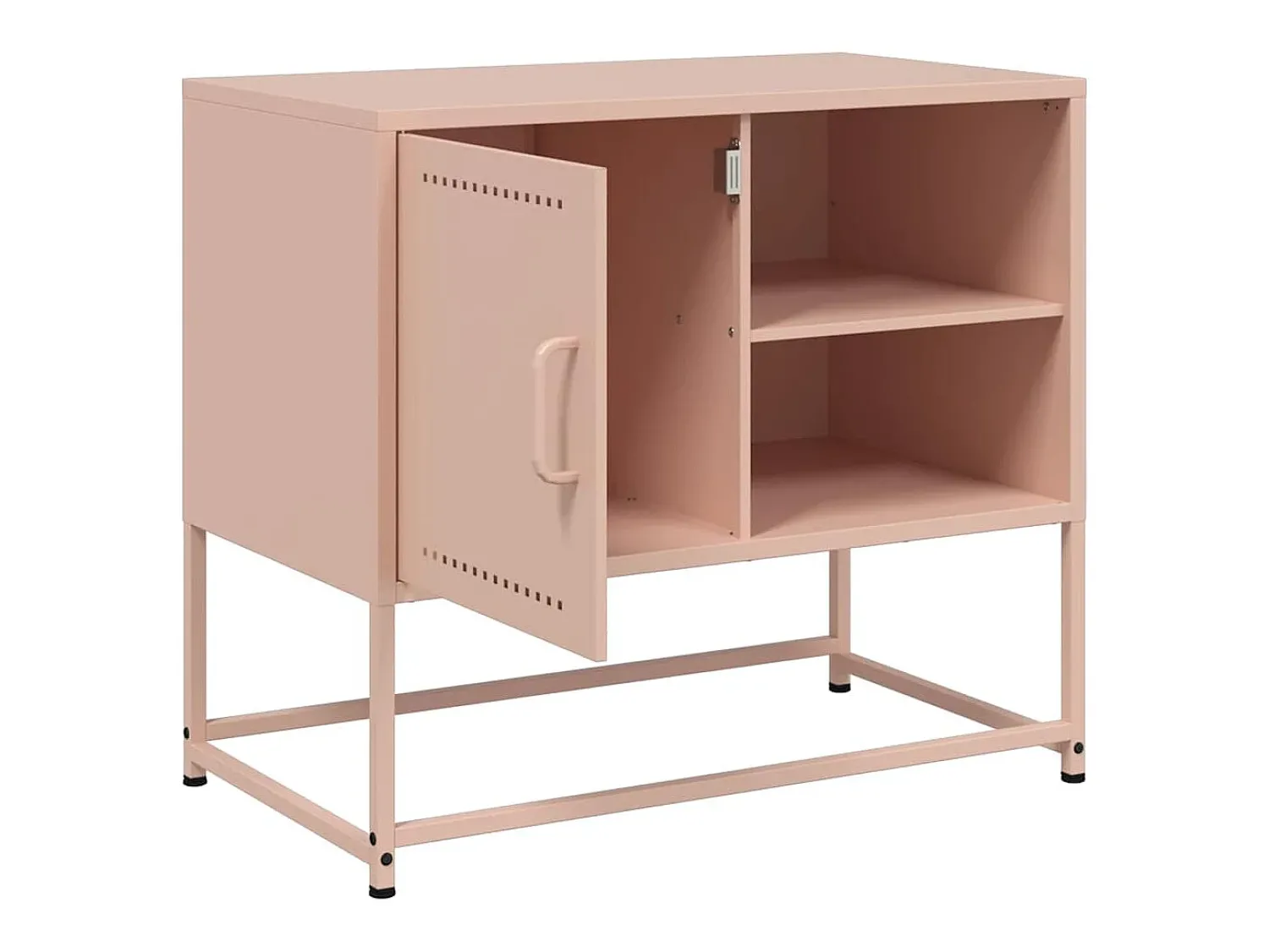 Móvel De Tv*vidaxl Móvel de TV 68x39x60,5 cm aço Rosa
