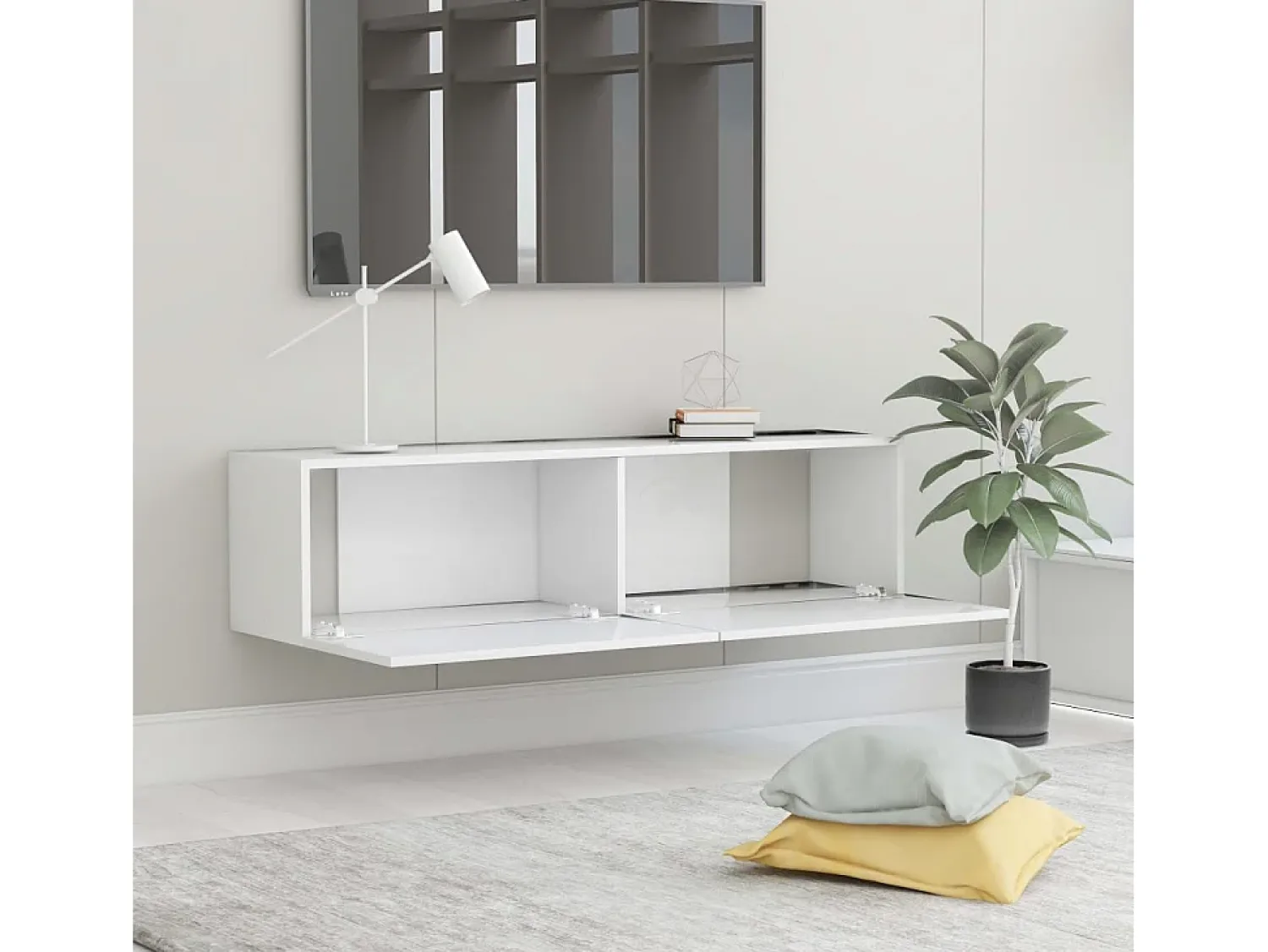 Móvel De Tv| Móvel de TV 120x30x30 cm contraplacado PT404803 Branco