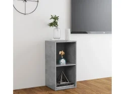 Móvel De Tv| Móvel de TV 72x35x36,5 cm derivados de madeira cimento PT343257 Cinzento
