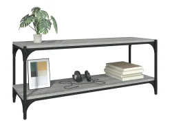 Móvel De Tv|vidaxl Móvel de TV 100x33x41 cm derivados madeira/aço sonoma Cinzento