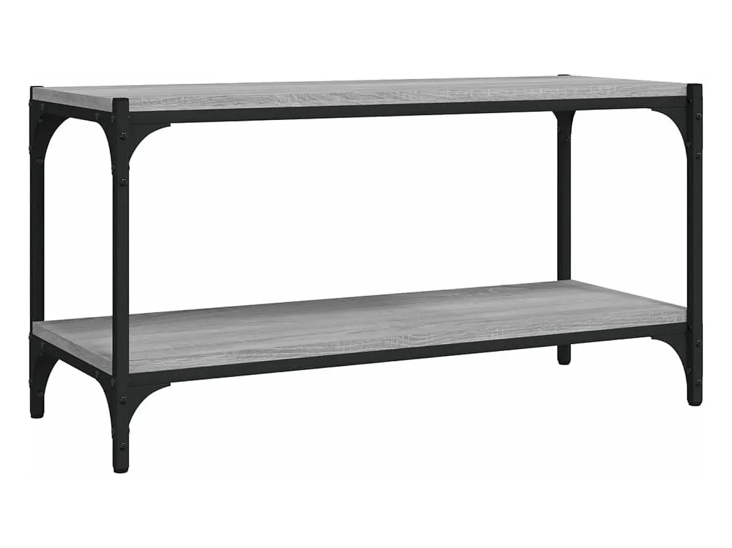 Móvel de TV 80x33x41 cm derivados madeira/aço sonoma PT191380 Cinzento