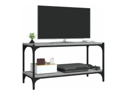 Móvel de TV 80x33x41 cm derivados madeira/aço sonoma PT191380 Cinzento