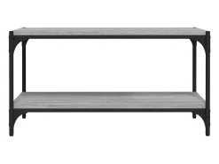 Móvel de TV 80x33x41 cm derivados madeira/aço sonoma PT191380 Cinzento