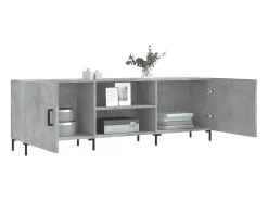Móvel De Tv| Móvel de TV 150x30x50 cm derivados de madeira cinza-cimento PT979888 Cinzento