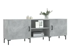 Móvel De Tv| Móvel de TV 150x30x50 cm derivados de madeira cinza-cimento PT979888 Cinzento