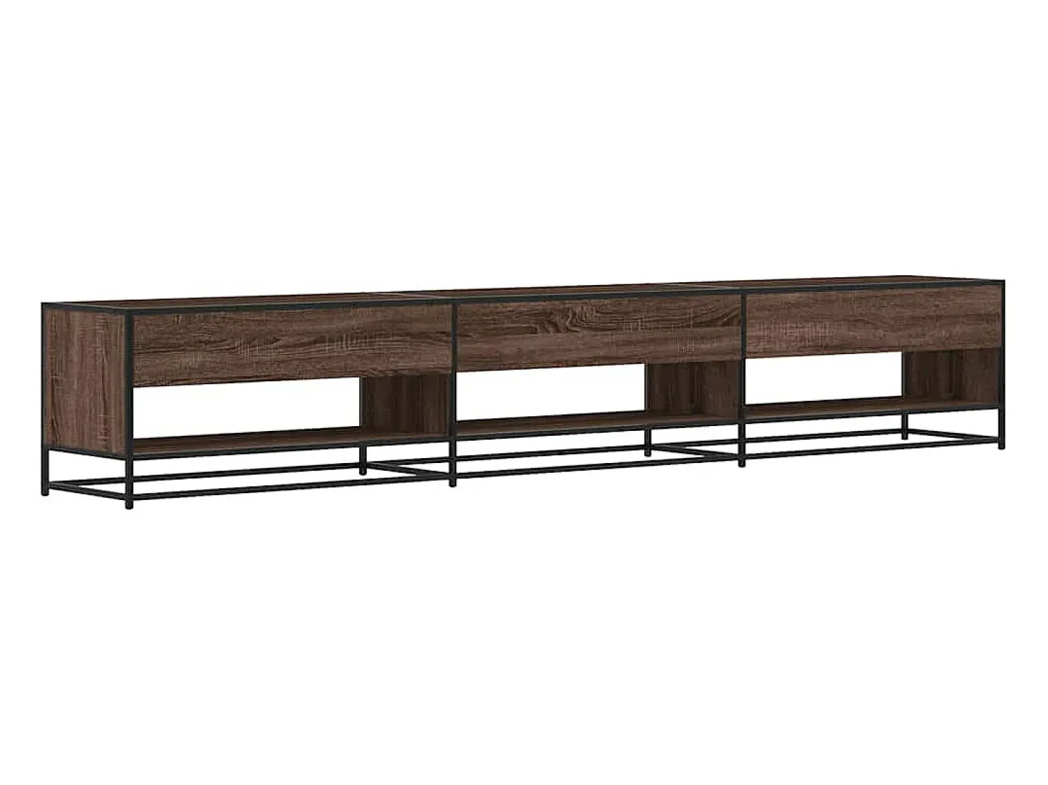 Móvel De Tv|vidaxl Móvel de TV 270x40x46 cm derivados de madeira carvalho Castanho