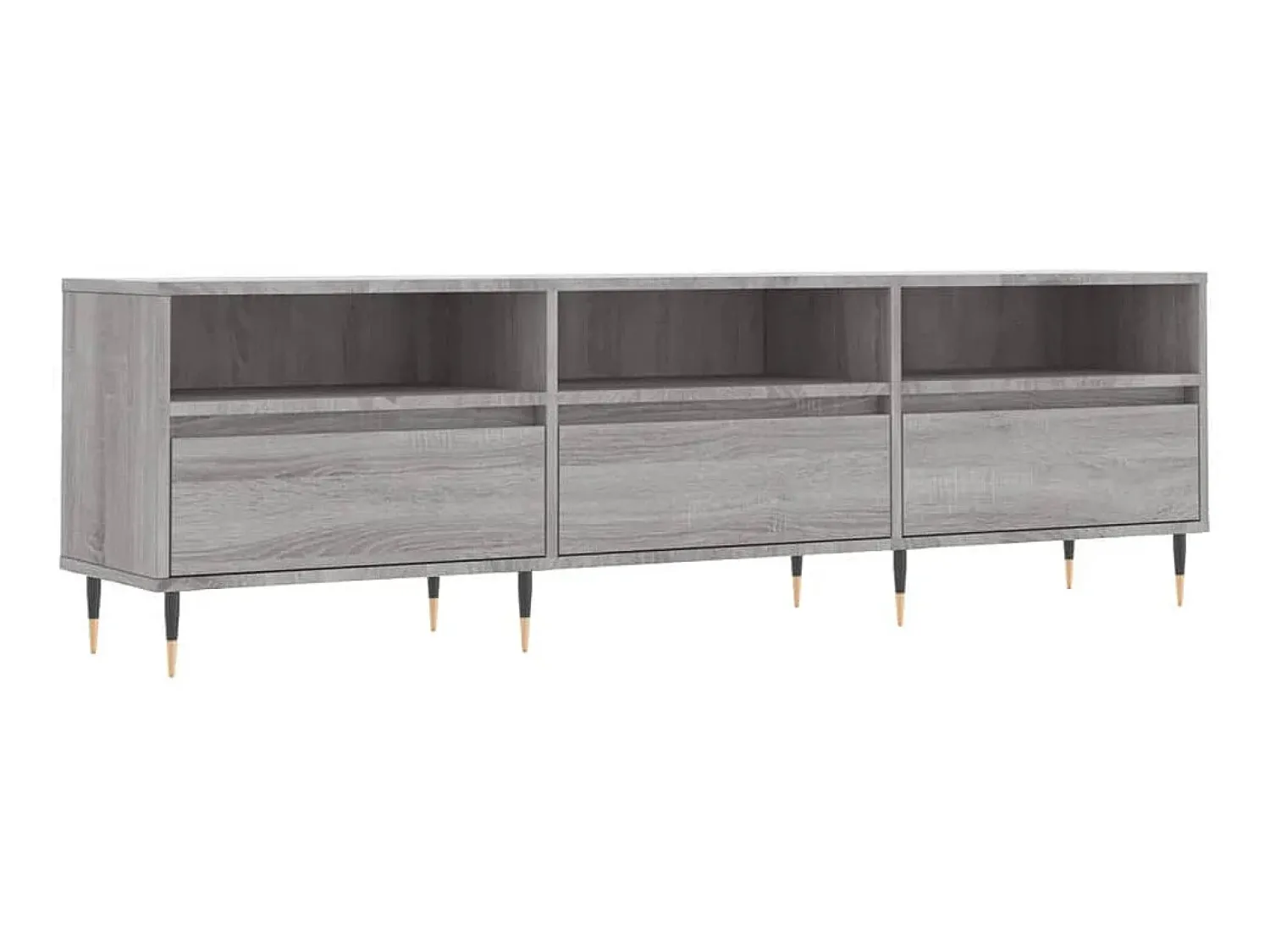 Móvel de TV 150x30x44,5 cm derivados de madeira sonoma PT629099^ Móvel De Tv