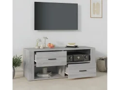Móvel De Tv| Móvel de TV 100x35x40 cm derivados de madeira sonoma PT771309 Cinzento