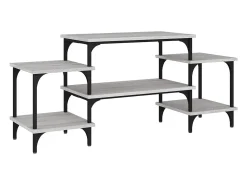 Móvel De Tv| Móvel de TV 117x35x52 cm derivados de madeira sonoma PT409548 Cinzento