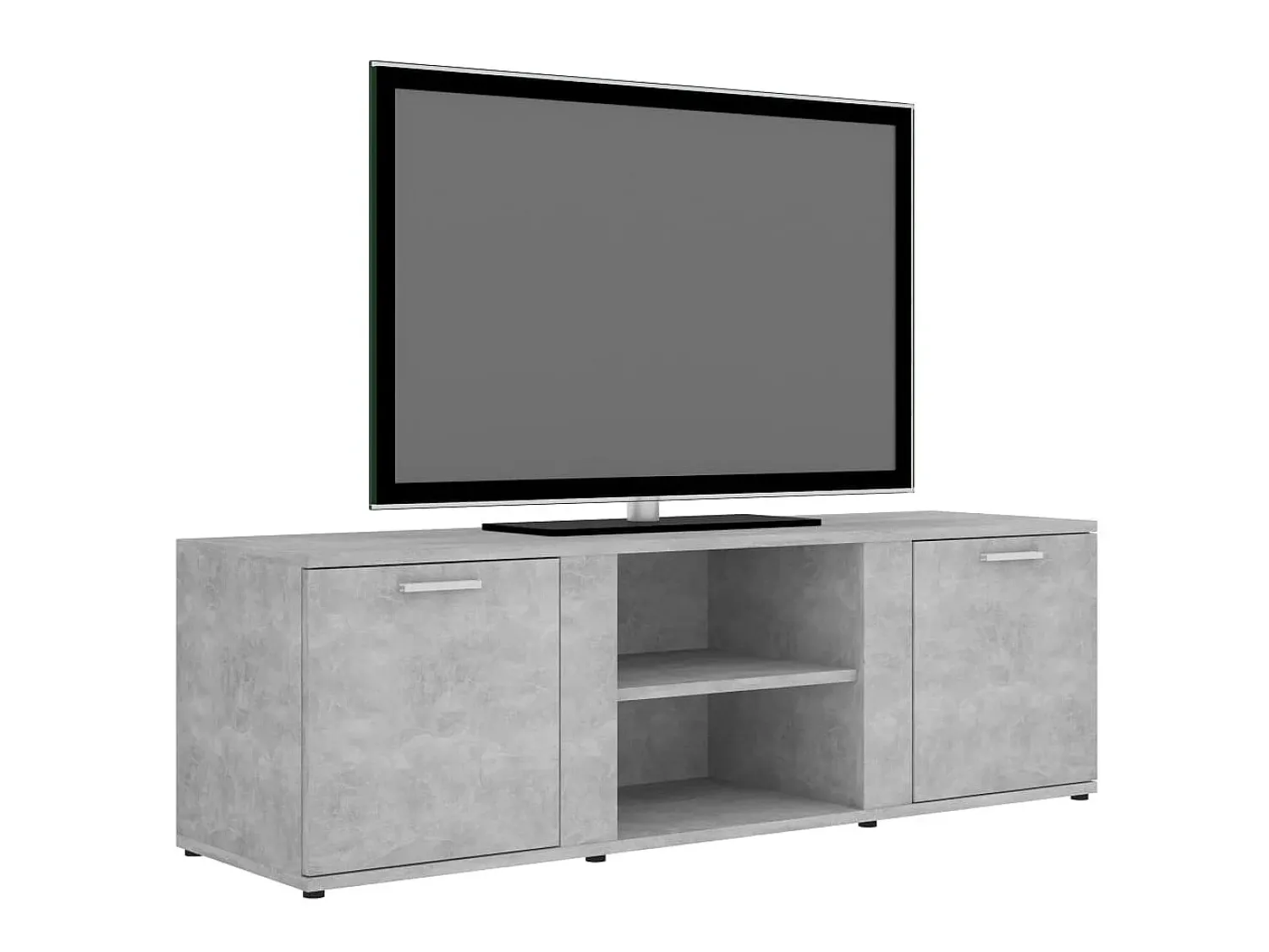 Móvel De Tv| Móvel de TV 120x34x37 cm derivados de madeira cimento PT650173 Cinzento