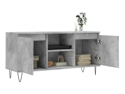 Móvel De Tv| Móvel de TV 104x35x50 cm derivados de madeira cimento PT324116 Cinzento