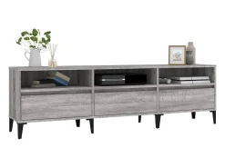 Móvel De Tv| Móvel de TV 150x30x44,5 cm derivados de madeira sonoma PT358111 Cinzento