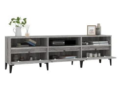 Móvel De Tv| Móvel de TV 150x30x44,5 cm derivados de madeira sonoma PT358111 Cinzento