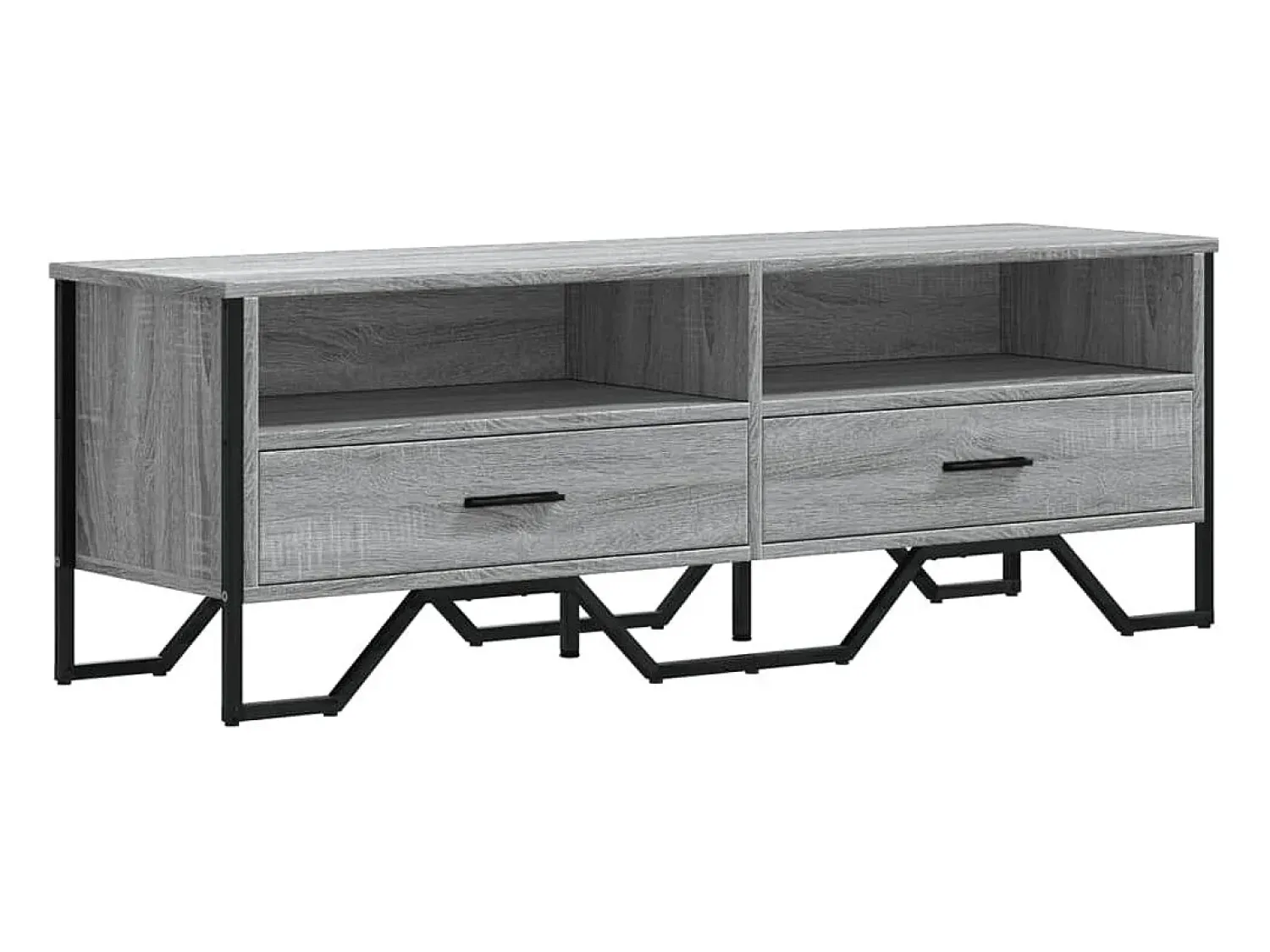 Móvel De Tv| Móvel de TV 122x34x41 cm derivados de madeira sonoma PT654666 Cinzento