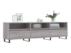 Móvel De Tv| Móvel de TV 150x30x44,5 cm derivados de madeira sonoma PT686285 Cinzento