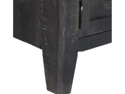 Móvel De Tv|vidaxl Móvel de TV 118x30x40 cm madeira de mangueira maciça Preto