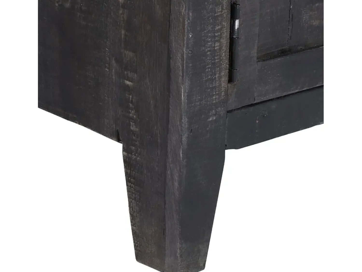 Móvel De Tv|vidaxl Móvel de TV 118x30x40 cm madeira de mangueira maciça Preto