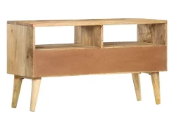 Móvel De Tv* Móvel de TV 90x30x50 cm madeira de mangueira maciça PT653820 Castanho