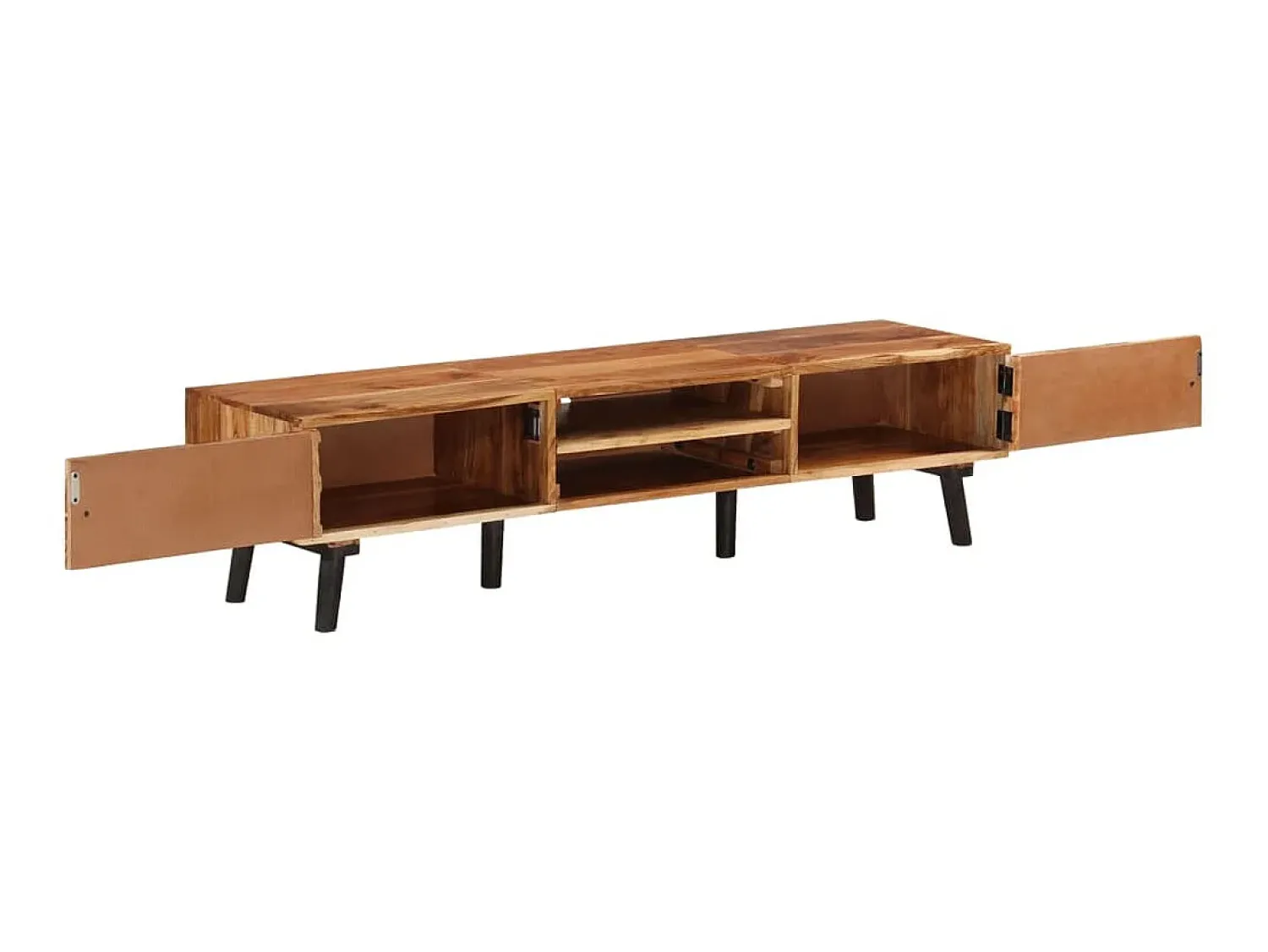 Móvel De Tv* Móvel de TV 145x35x35 cm madeira de acácia maciça PT880441 Castanho