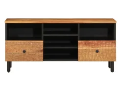 Móvel De Tv* Móvel de TV 100x33x46 cm madeira de acácia maciça PT785514 Castanho