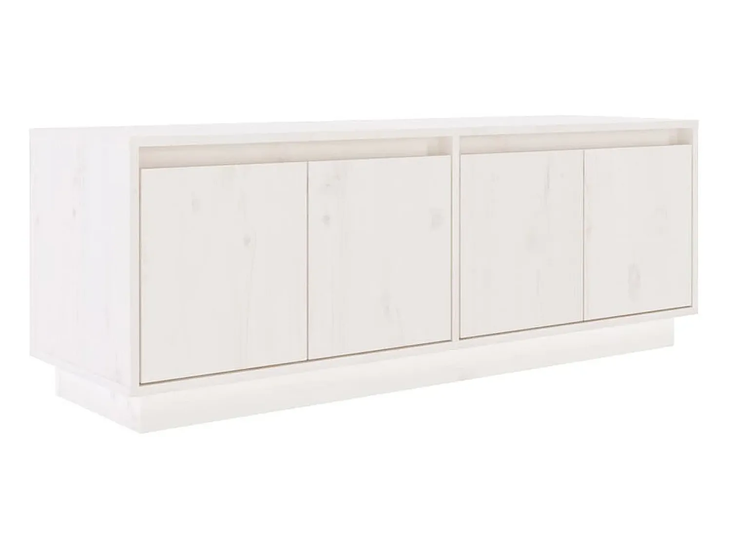 Online Móvel de TV 110x34x40 cm madeira de pinho maciça PT380471 Branco