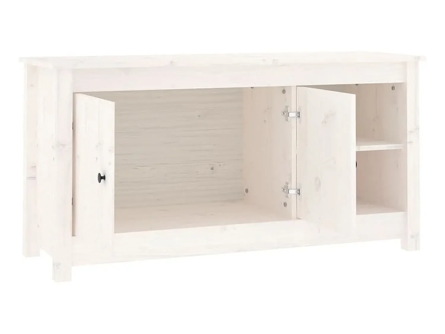 Móvel De Tv| Móvel de TV 103x36,5x52 cm madeira de pinho maciça PT127048 Branco