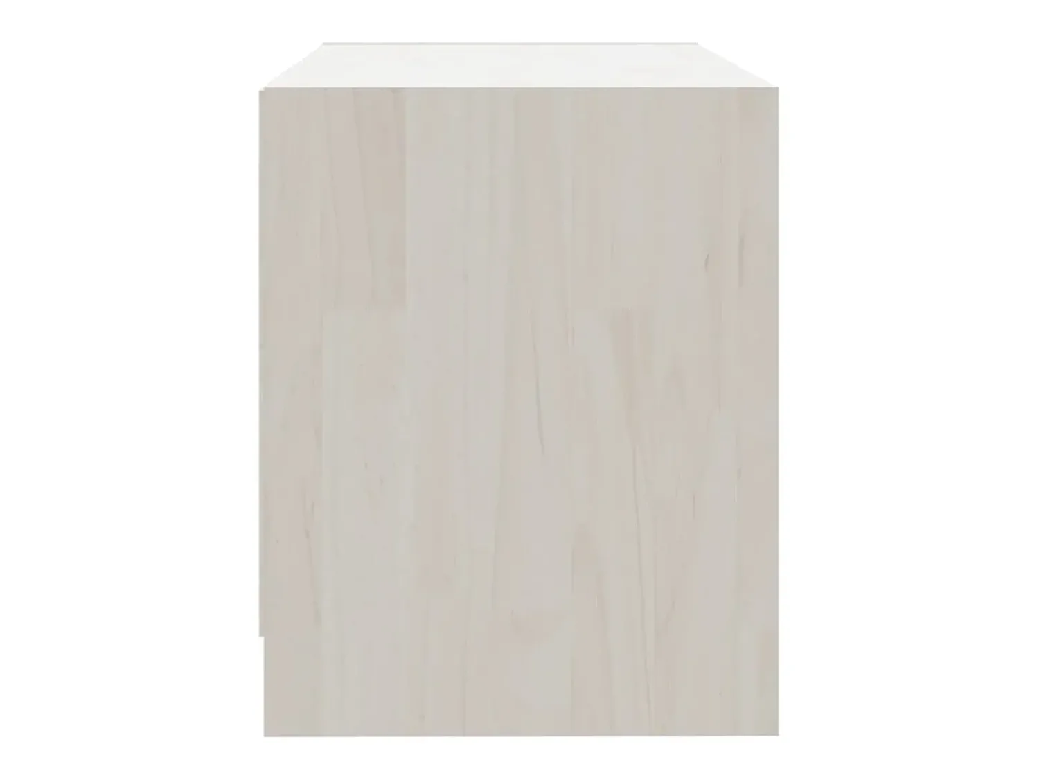 Best vidaxl Móvel de TV 80x31x39 cm madeira de pinho maciça Branco